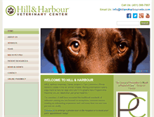 Tablet Screenshot of hillandharbourvets.com
